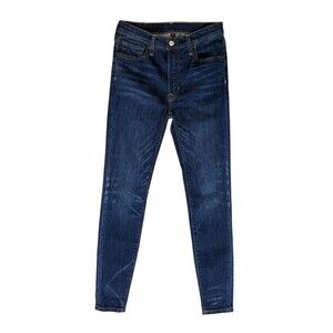 Frye Addie Skinny Jeans Women's Size 26 Mid Rise Inseam 29 Dark Wash WFF8BDP05